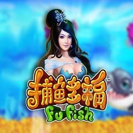 Fu Fish online game logo by Skywind Group on casoolaa.co.nl