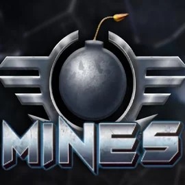 Mines slot logo by Turbo Games at Casoola Casino