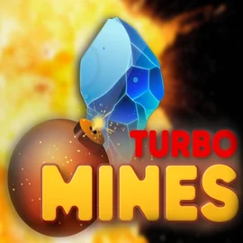 Turbo Mines slot logo by Turbo Games at Casoola Casino